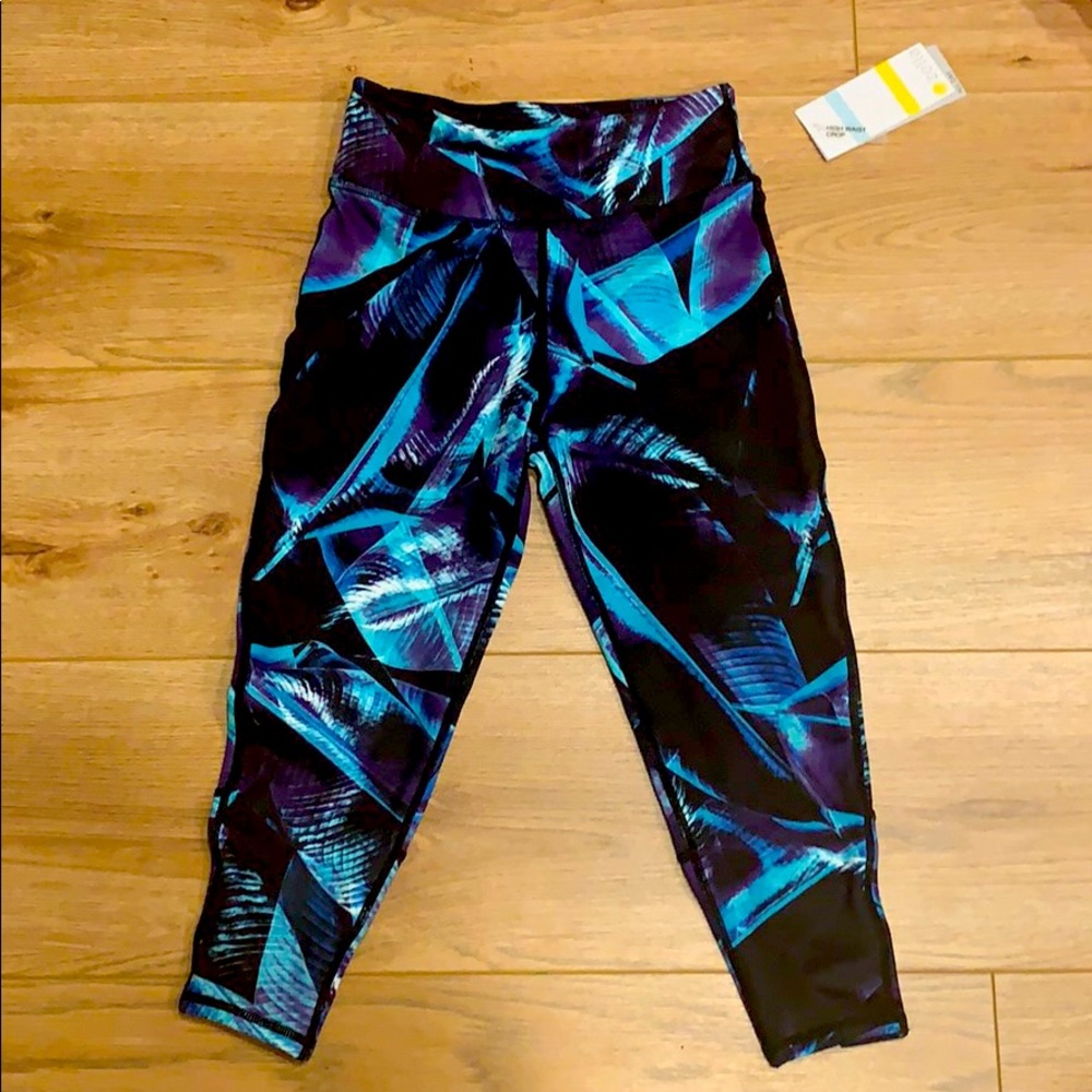 palm haze, zella girl, high wasted crop, sewn pant